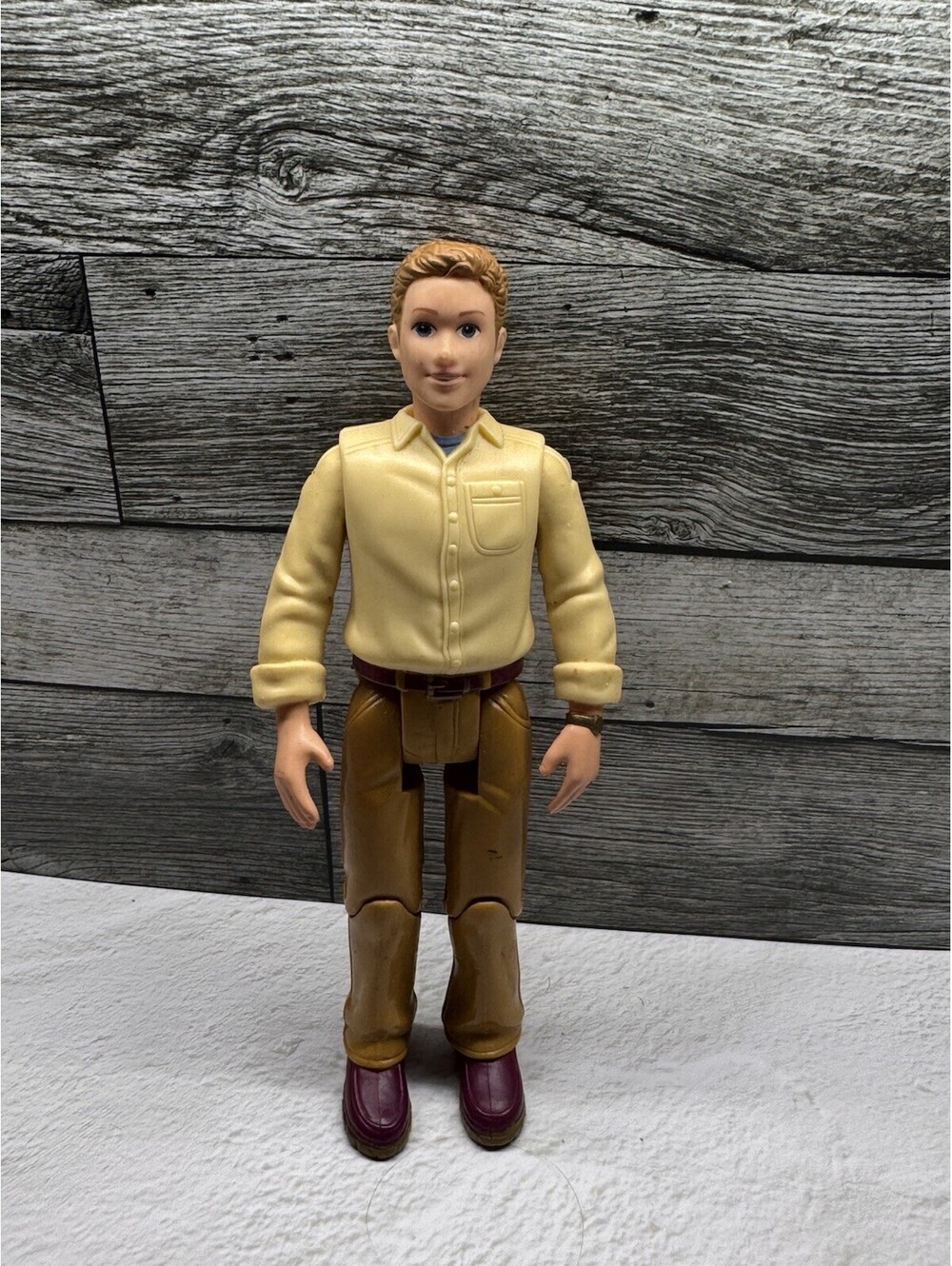 Fisher-Price - 2006 Loving Family Dollhouse 6” Dad Doll - Tan Pants Brown Hair